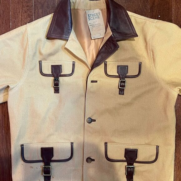 Women's Vintage Arandu Utility Leather Jacket - Picture 5 of 17